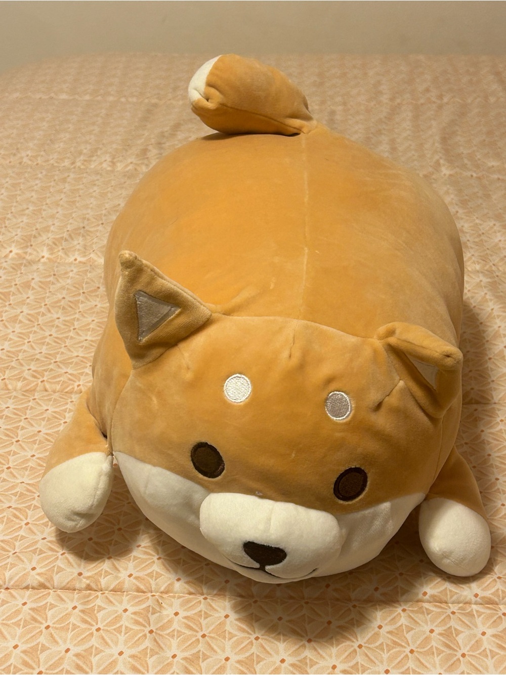 Plush Corky Shiba Inu Dog Pillow - Tan - extra large - new